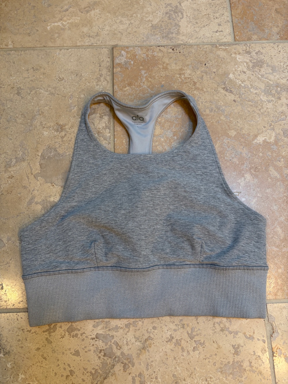 Alo gray sports bra